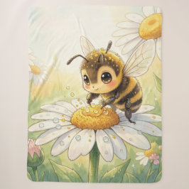 Golden Bumblebee in Bloom Dance Sherpa Deken