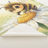 Golden Bumblebee in Bloom Dance Sherpa Deken (3/4)
