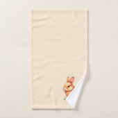 Golden Bunny over Light Champagne Beige Bad Handdoek (Handdoek)