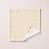 Golden Bunny over Light Champagne Beige Bad Handdoek (Wasdoekje)