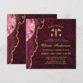 Golden Burgundy RN Stuurgroep Kaart (Voorkant / Achterkant)