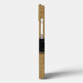 Golden Burlap iPhone 6 Aangepast monogram Hoesje (Achterkant / Links)