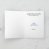 Golden Bus Outline Bus Driver Dank u kaart (Binnen)