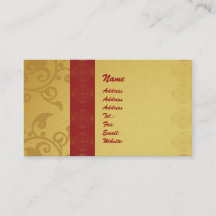 Golden  business card 2 sided printed