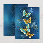 Golden butterflies aankondiging (Voorkant / Achterkant)