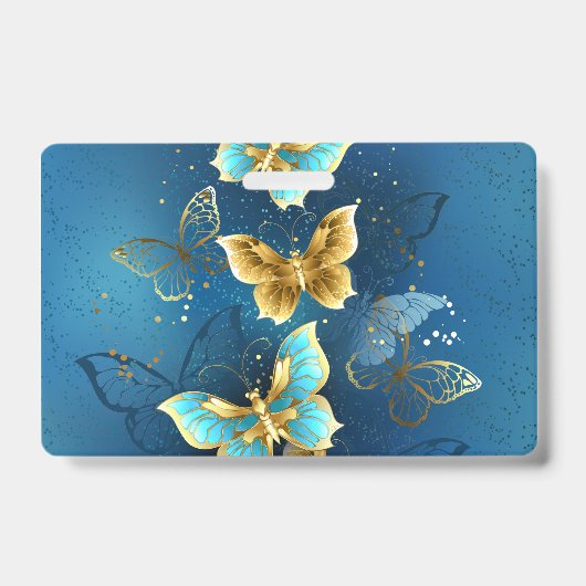 Golden butterflies badge (Voorzijde)
