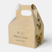 Golden Butterflies Bedankdoosjes (Achterkant)