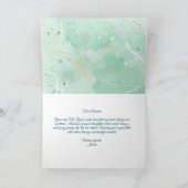 Golden Butterflies & Blossoms Bedankt Card - Cus (Binnen)