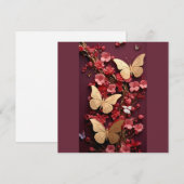 Golden Butterflies Briefkaart (Voorkant / Achterkant)