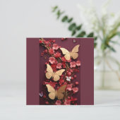 Golden Butterflies Briefkaart (Staand voorkant)