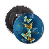 Golden butterflies button flesopener (Voorkant)