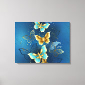 Golden butterflies canvas afdruk (Voorkant)