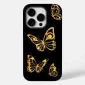 Golden Butterflies Case-Mate iPhone Case (Achterkant)