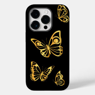 Golden Butterflies Case-Mate iPhone 14 Pro Hoesje