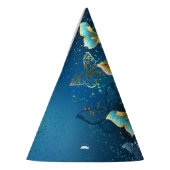 Golden butterflies feesthoedjes (Links)