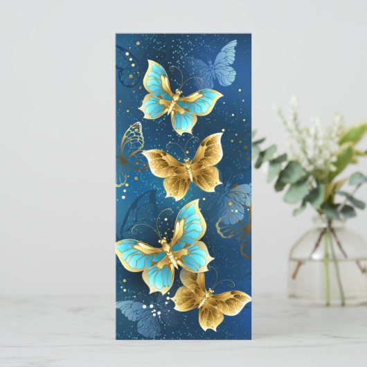 Golden butterflies menu (Staand voorkant)