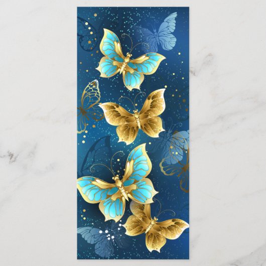 Golden butterflies menu (Voorkant)