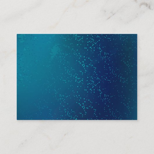 Golden Butterflies op een blauwe achtergrond Advieskaart (Achterkant)