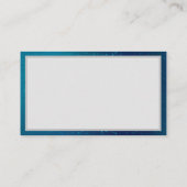 Golden Butterflies op een blauwe achtergrond Advieskaart (Achterkant)