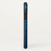 Golden Butterflies op een blauwe achtergrond Case-Mate iPhone Case (Achterkant / rechts)