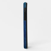 Golden Butterflies op een blauwe achtergrond Case-Mate iPhone Case (Achterkant/links)