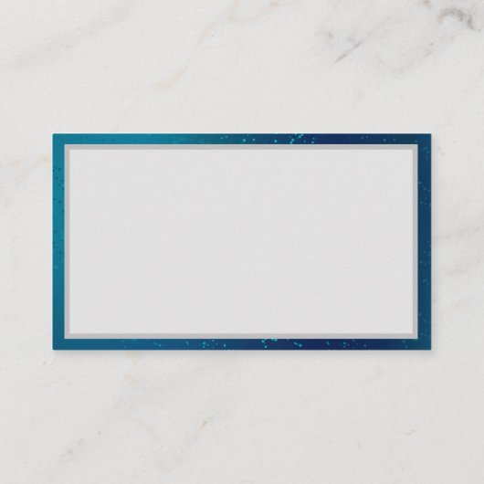 Golden Butterflies op een blauwe achtergrond Contactkaartje (Achterkant)