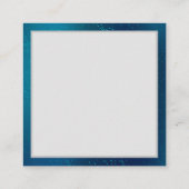 Golden Butterflies op een blauwe achtergrond Contactkaartje (Achterkant)