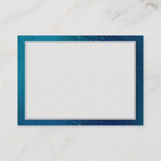 Golden Butterflies op een blauwe achtergrond Contactkaartje (Achterkant)