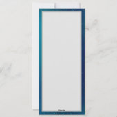 Golden Butterflies op een blauwe achtergrond Feestdagenkaart (Achterkant)