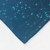 Golden Butterflies op een blauwe achtergrond Fleece Deken (Hoek)