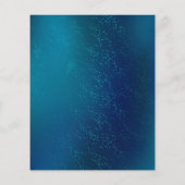 Golden Butterflies op een blauwe achtergrond Flyer (Achterkant)