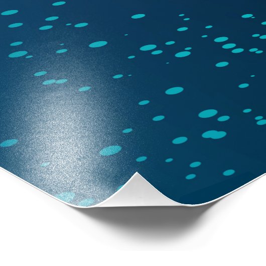 Golden Butterflies op een blauwe achtergrond Foto Afdruk (Hoek)