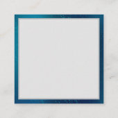 Golden Butterflies op een blauwe achtergrond Informatiekaartje (Achterkant)