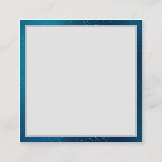 Golden Butterflies op een blauwe achtergrond Informatiekaartje (Achterkant)