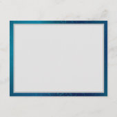 Golden Butterflies op een blauwe achtergrond Informatiekaartje (Achterkant)