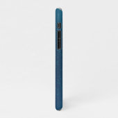 Golden Butterflies op een blauwe achtergrond iPhone Hoesje (Linkerkant)