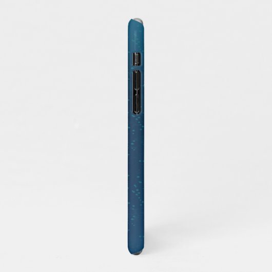 Golden Butterflies op een blauwe achtergrond iPhone Hoesje (Linkerkant)