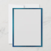 Golden Butterflies op een blauwe achtergrond Kaart (Achterkant)