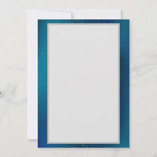 Golden Butterflies op een blauwe achtergrond Kaart (Achterkant)