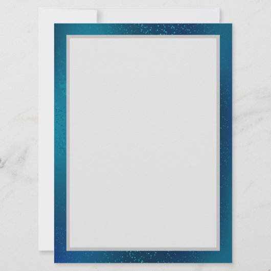 Golden Butterflies op een blauwe achtergrond Kaart (Achterkant)