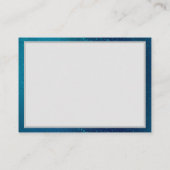 Golden Butterflies op een blauwe achtergrond Plaatskaartje (Achterkant)