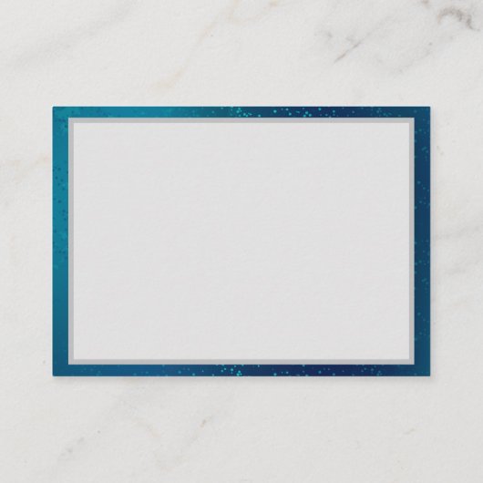 Golden Butterflies op een blauwe achtergrond Plaatskaartje (Achterkant)