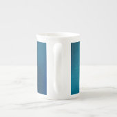 Golden Butterflies op een blauwe achtergrond Porselein Kop (Achterkant)