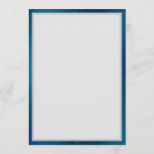 Golden Butterflies op een blauwe achtergrond Programmakaart (Achterkant)