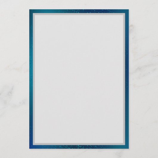 Golden Butterflies op een blauwe achtergrond Programmakaart (Achterkant)