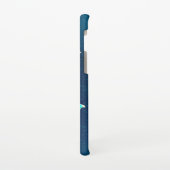 Golden Butterflies op een blauwe achtergrond Samsung Galaxy Hoesje (Linkerkant)