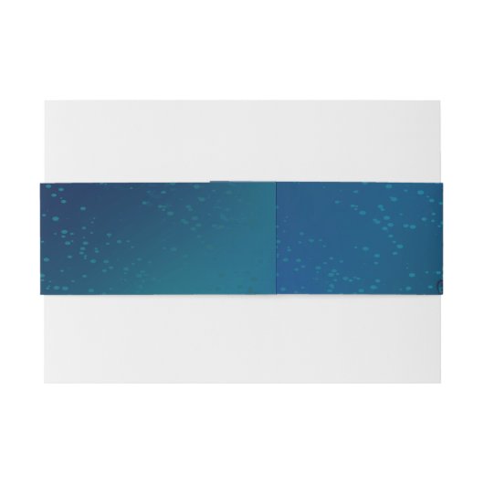 Golden Butterflies op een blauwe achtergrond Uitnodigingen Wikkel (Achterkant Voorbeeld)