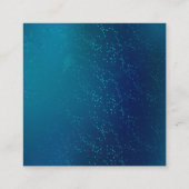 Golden Butterflies op een blauwe achtergrond Vierkante Visitekaartje (Achterkant)