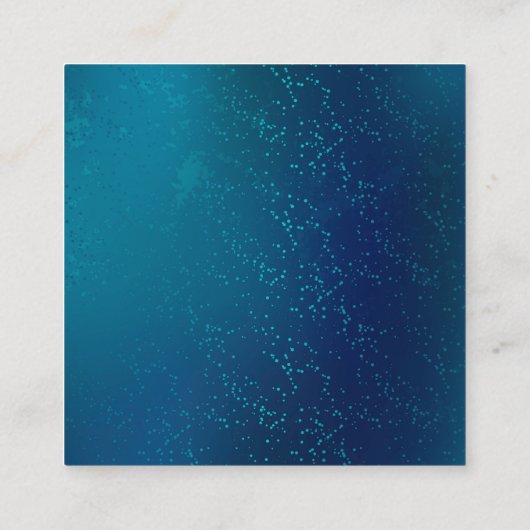 Golden Butterflies op een blauwe achtergrond Vierkante Visitekaartje (Achterkant)