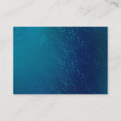 Golden Butterflies op een blauwe achtergrond Visitekaartje (Achterkant)